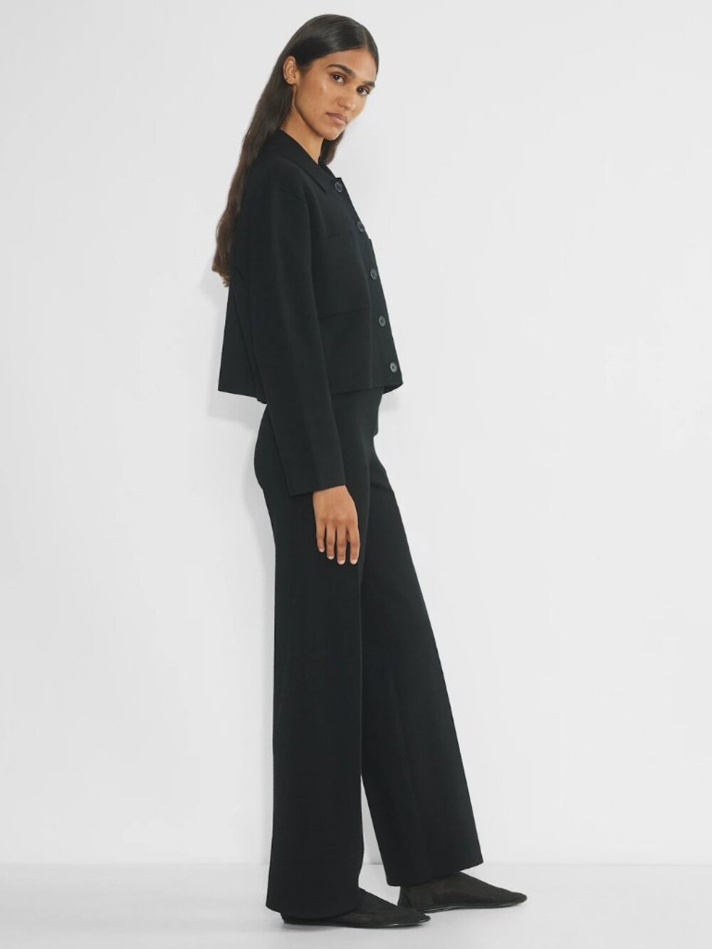 Babaton Society Waist Sweater and Wide Leg Pants Matching Set